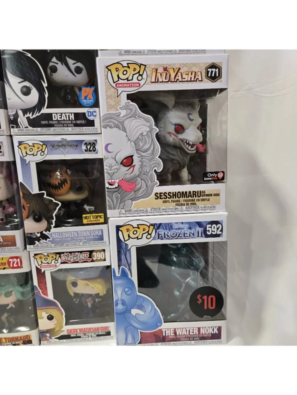 Lot Of 11 Funk Pops Anime Staw Wars Kingdom Hearts DC Yu-Gi-Oh Inuyasha Hunter